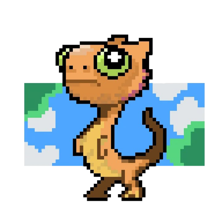 Dragón pixel art